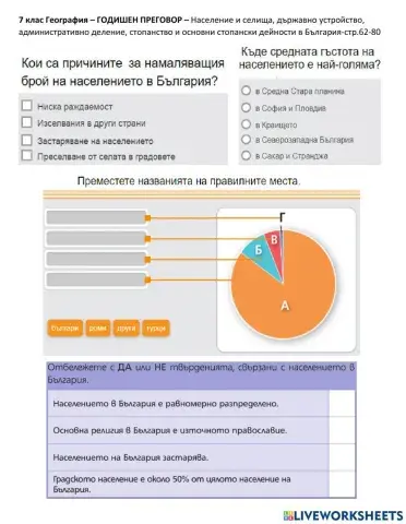 7 клас География – ГОДИШЕН ПРЕГОВОР