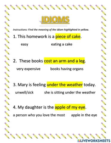 Idioms