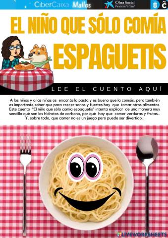 El niño que solo comía espaguetis
