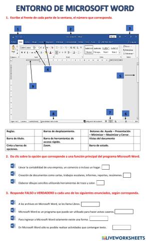 Entorno de microsoft word
