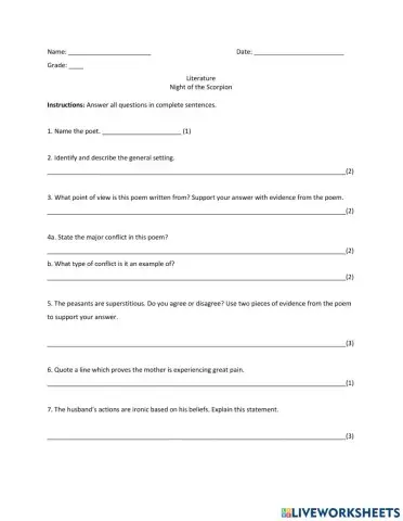 Night of the Scorpion