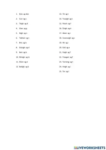 An tainm briatthartha