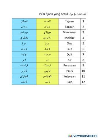 Huruf hamzah 3-4 daripada garisan