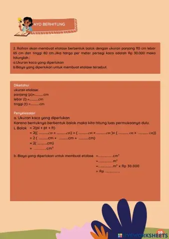 Latihan Luas Permukaan Balok