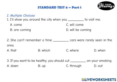 Standard Test 6