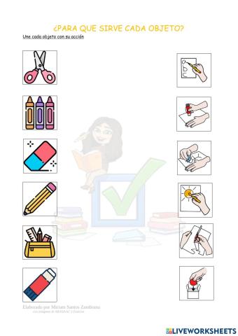 ¿Para que sirve cada objeto?