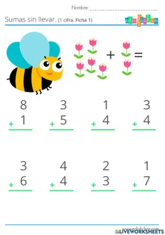 Sumas sin llevada