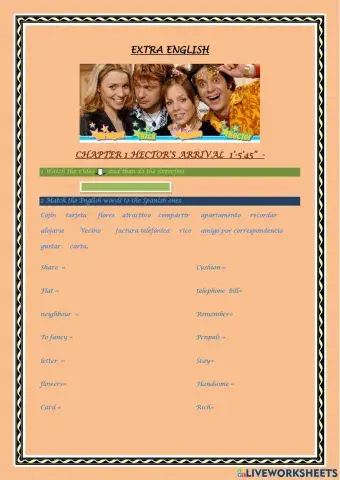 Extra english CHAPTER 1 HECTOR'S ARRIVAL min0- 5'35-