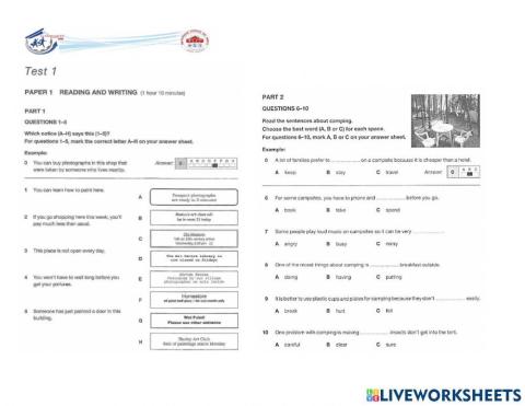 Ket reading and writing