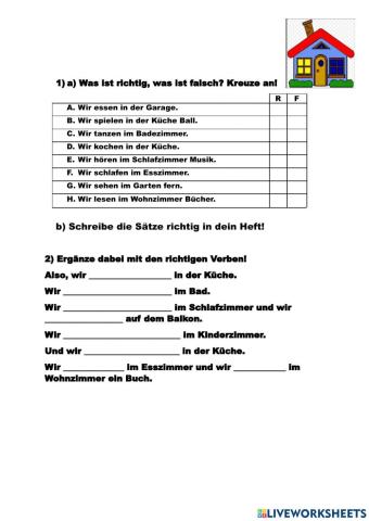 Aktivitäten im Haus