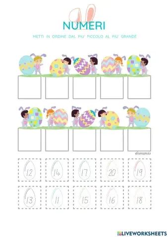 Dal più piccolo al più grande