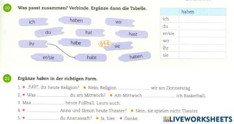 Betse Freunde A1.1 AB Seite 39 Üb 20,21