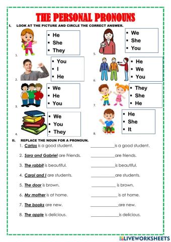 Let's practice the personal pronouns!