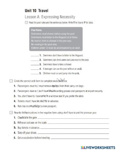 WE2 Grammar Summary Unit 10