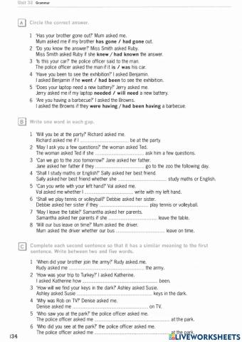 Destination B1- U32-Reported Q-page (134 135)