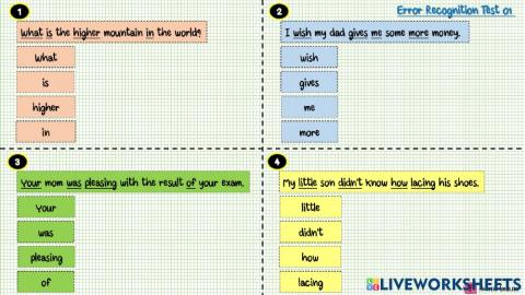Error Recognition 01