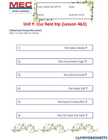 Was-were & There was-There were (HO2-U9)