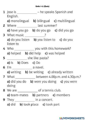 SOInt Units 1-2 Quiz