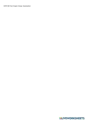 ECPE Test 3 writing: Self-driving cars