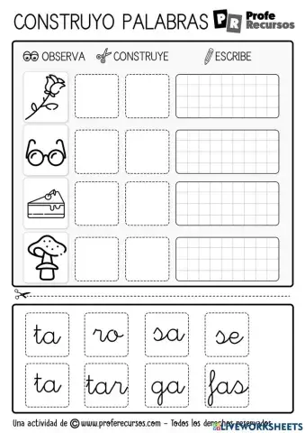 Construcción de palabras