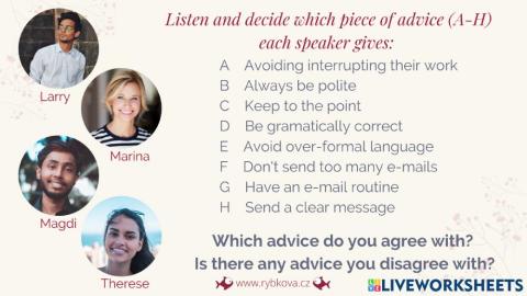 BA U3 listening - advice