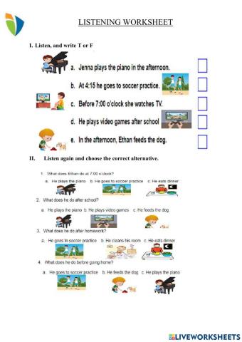 Listening Worksheet-d7