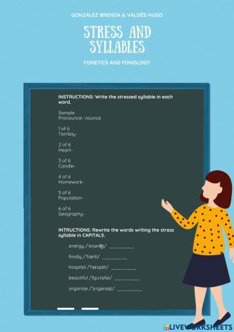 Stress and syllables