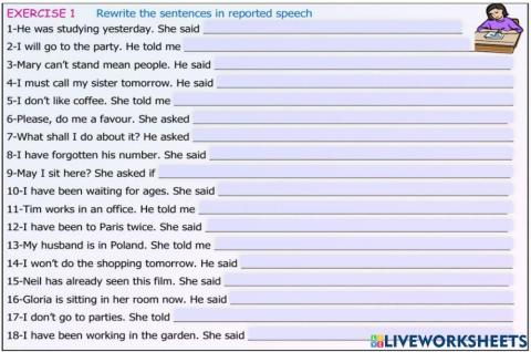 Reported speech