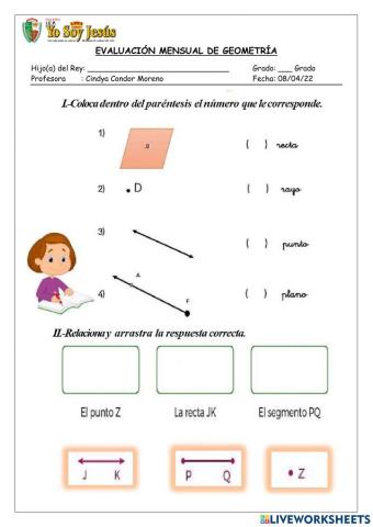 Evaluación geometría