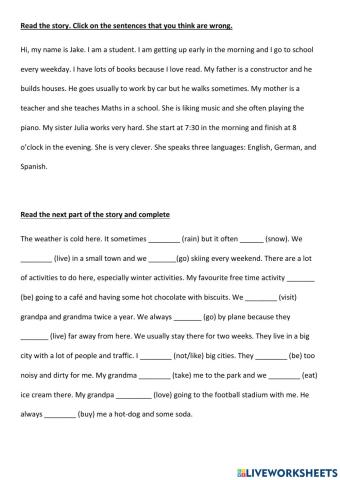 Present Simple Practice