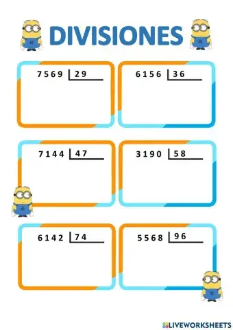 Divisiones dos cifras
