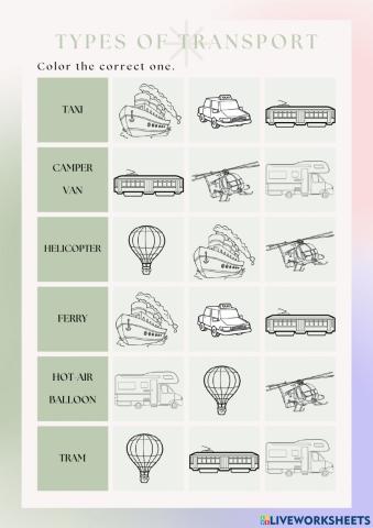 Types of transport