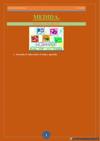 Medida. Ficha 11.