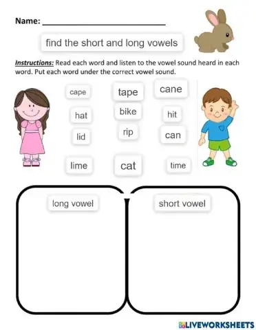 long and short vowels