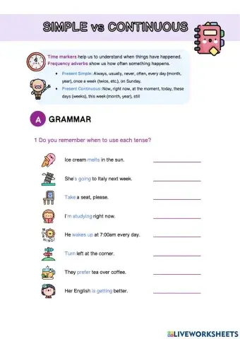 Present Simple vs Present Continuous
