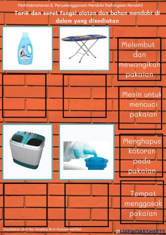 Fungsi dan Alatan Mendobi