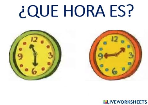 Que hora es