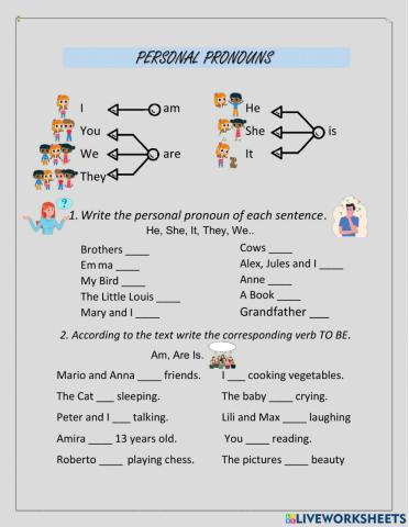 Personal pronouns