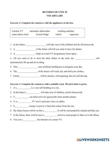 Our houses in the future