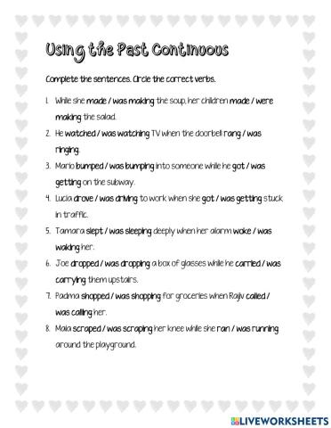 Past Simple and Past Continuous