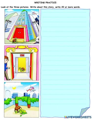 Movers - Writing Practice 1 - Write a story