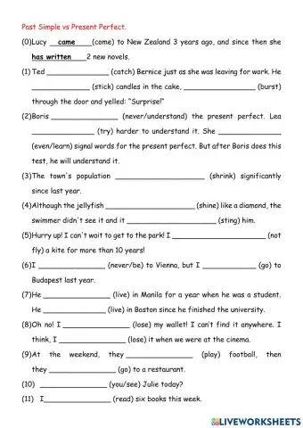 Present Perfect vs Past Simple