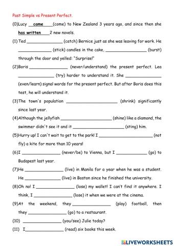 Present Perfect vs Past Simple