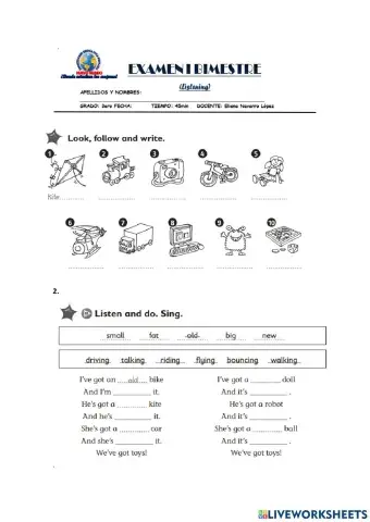 Listening and speaking