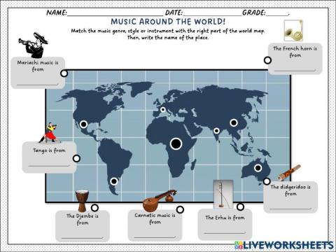 (Cycle 3 Session 18 Annex 3) World map of music styles