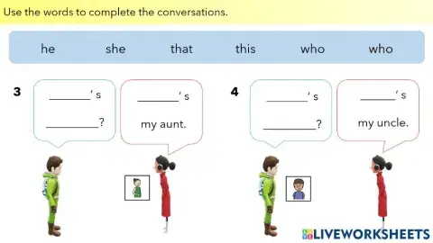 L5 - A2 - who, that, this, he, she