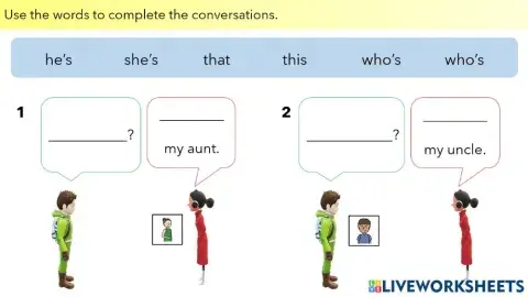 L5 - A3 - who, that, this, he, she