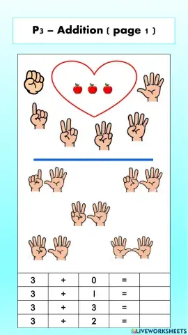 Mathematics - addition within 20 （1）