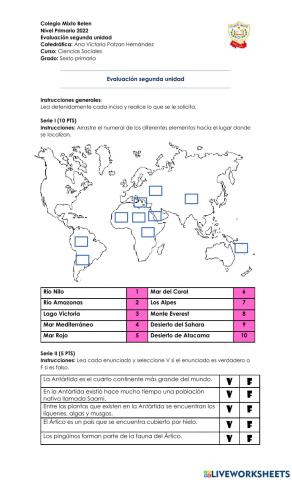 Evaluación 2 Ciencias Sociales