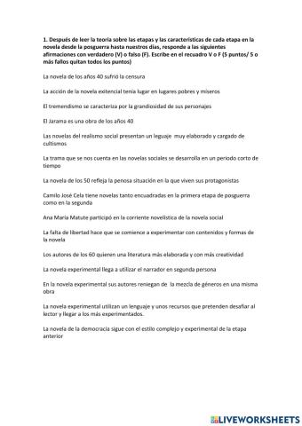 Narrativa de posguerra y análisis sintáctico